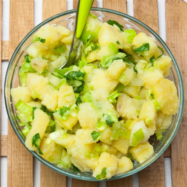 idée menu végétarien salade de pommes de terre