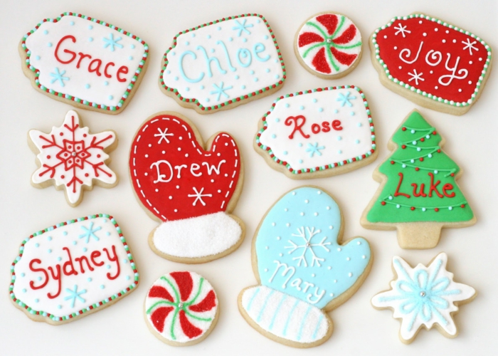 marque-place Noël à faire soi-même idées avec des biscuits