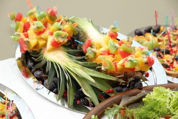 salade de fruits Noël bel arrangement