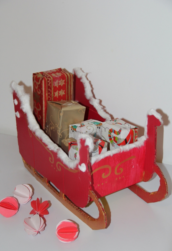 Traineau Pere Noel Diy Pour Les Cadeaux Des Enfants Sages