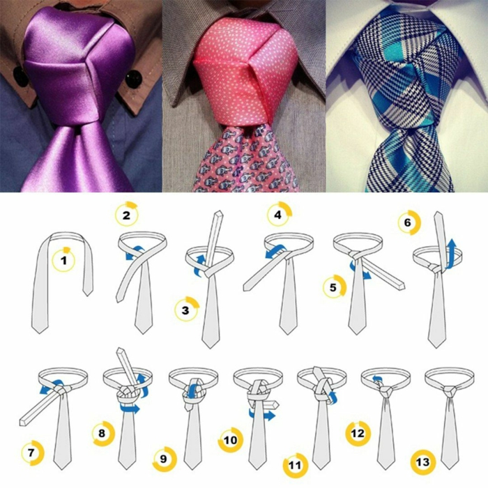 trinité faire un noeud de cravate