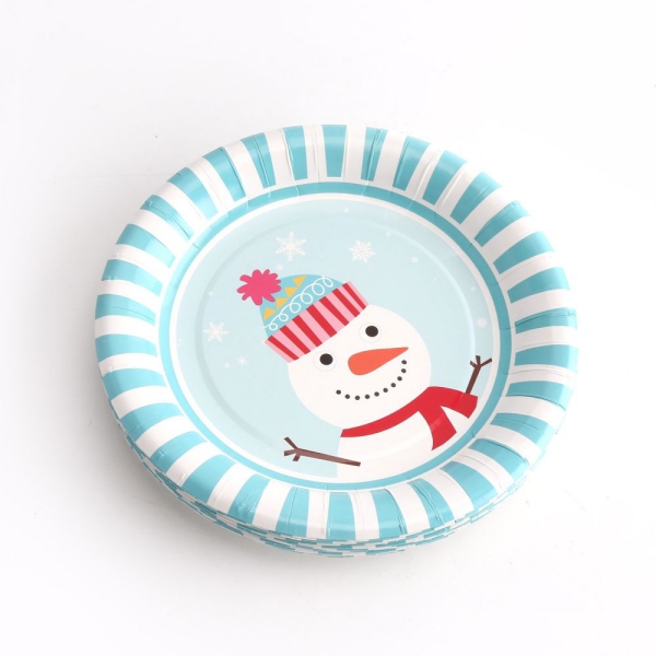 vaisselle jetable Noël style scandinave