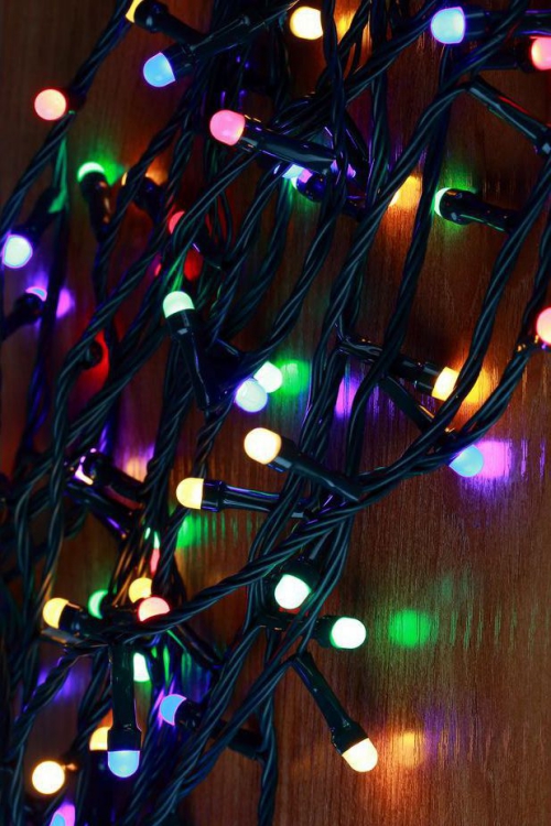éclairage Noël extérieur ampoules multicolores
