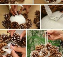 Décorer son sapin de Noël avec 55 ornements DIY faits de matériaux naturels (1)