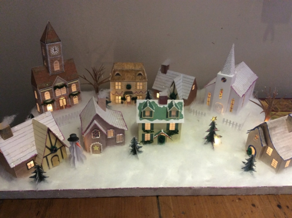 fabriquer un village de Noël toutes les maisons
