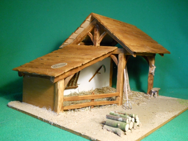 fabriquer une crèche de Noël petite cabane