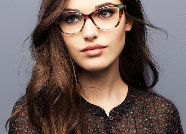 lunettes rhabillées texture multicolore