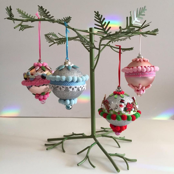 mobile de Noël à fabriquer boules d’ornements