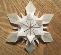 Origami Noël flocon ou une leçon de beauté et d’habileté pour vos enfants (4)