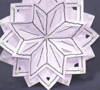 Origami Noël flocon ou une leçon de beauté et d’habileté pour vos enfants (3)