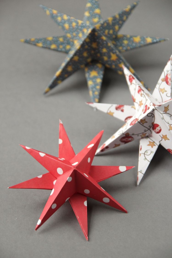 origami Noël flocon étoiles-flocons
