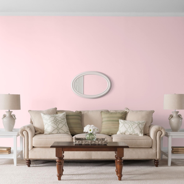 peinture rose poudré bel ensemble de meubles