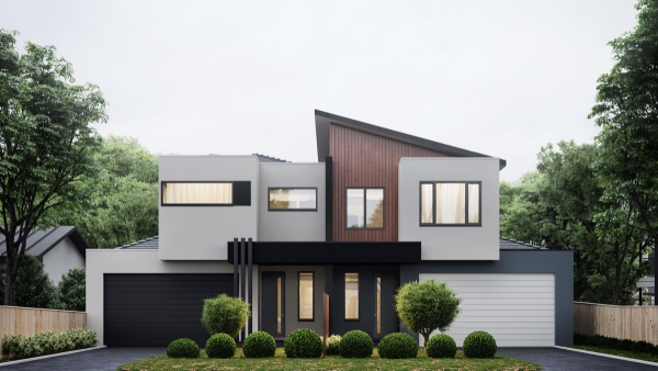 couleur façade maison tendance tons de bois vernis