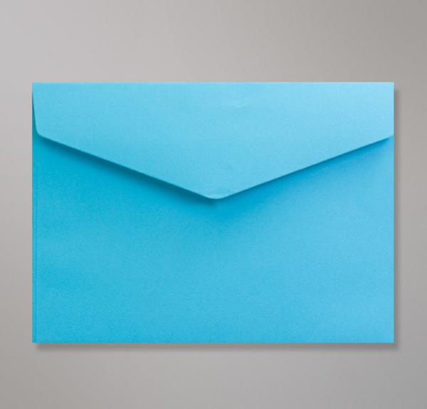 invitations de mariage Enveloppe Bleue Patte Triangulaire Avec Bande Adhésive