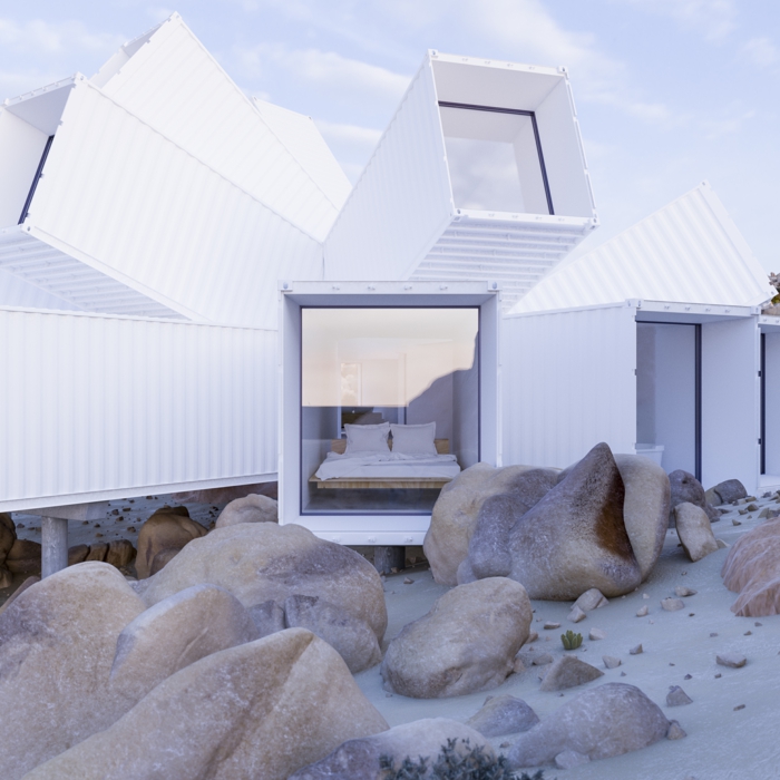 maison moderne d'architecte idée container habitable