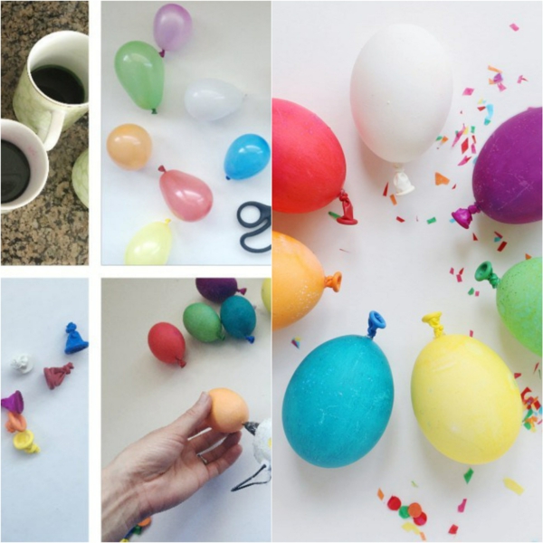 façons créatives de décorer un œuf de Pâques ballon colle