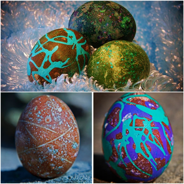 façons créatives de décorer un œuf de Pâques peintures de couleurs différentes