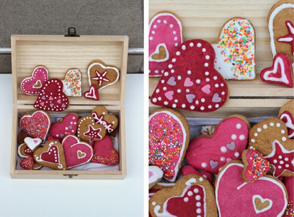 idée de déco saint-valentin à faire soi-même biscuits décorés