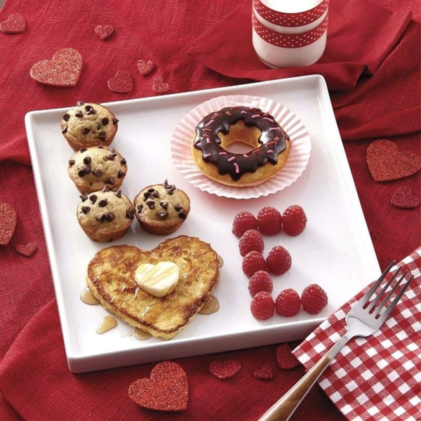 idée de déco saint-valentin à faire soi-même petit déjeuner romantique