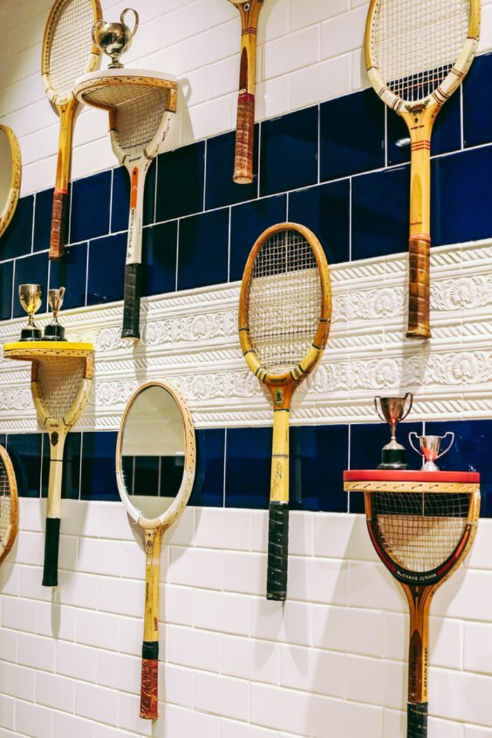 idées recyclage de raquette de tennis