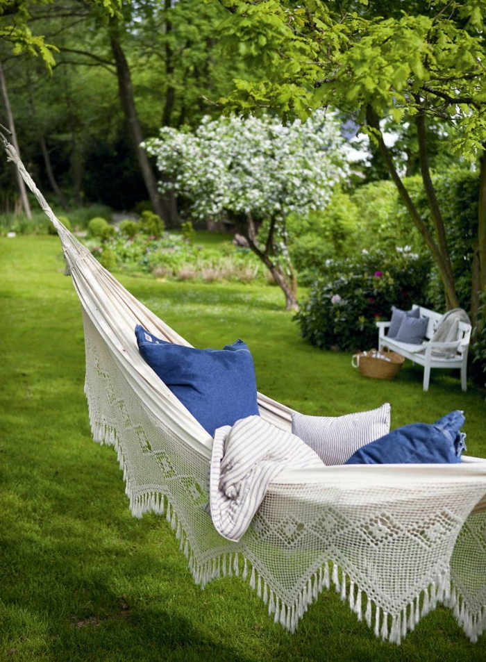 relaxation hamac idée coin détente jardin