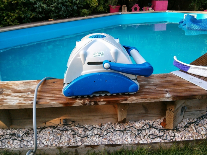 robot piscine éléctrique nettoyage piscine