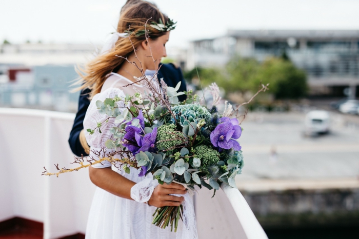 bouquet de fleurs champêtre pour mariage