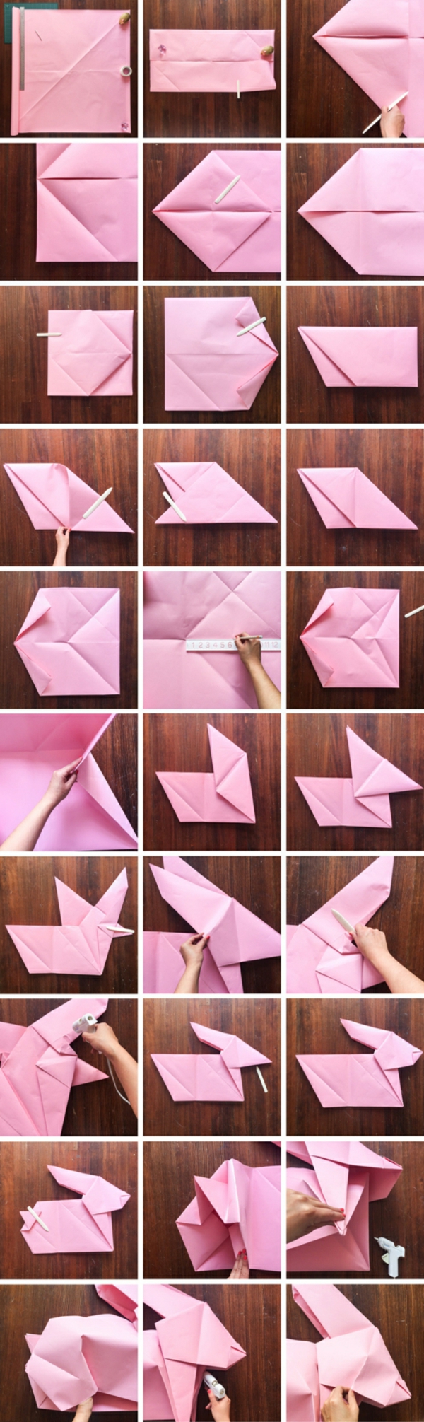 lapin de pâques origami diy technique