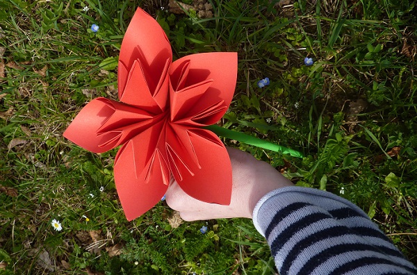 origami fleurs et animaux de printemps facile à plier