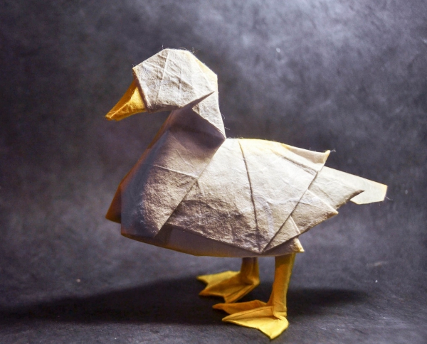origami fleurs et animaux de printemps un canard