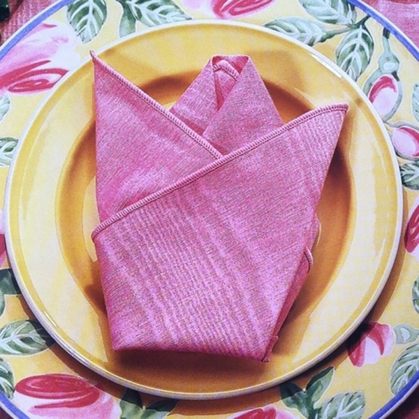 pliage serviette pâques forme de fleur