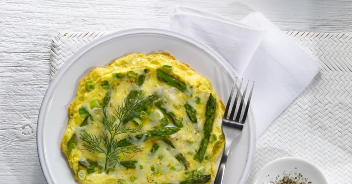 recette omelette aux asperges