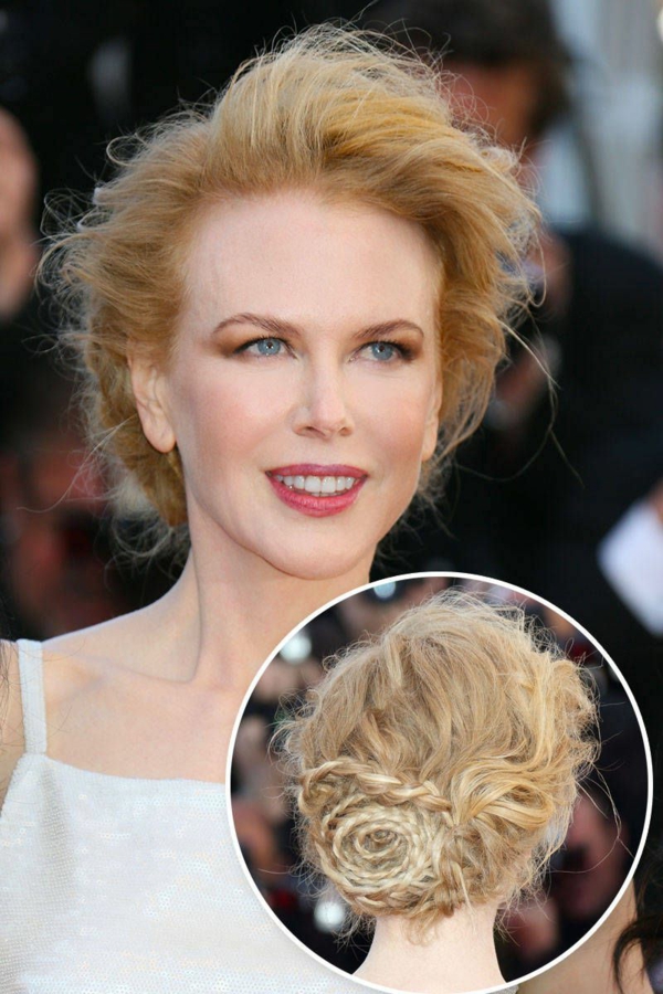 idée de coiffure mariage tresse inspirée de Nicole Kidman