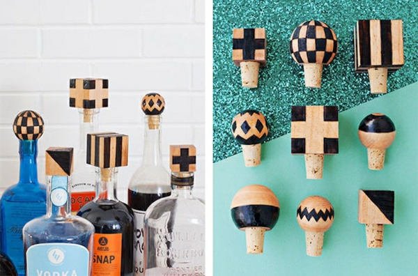 Cadeau Fête des Pères DIY - idées créatives pour enfants et mamans bouchons de bouteilles décorés