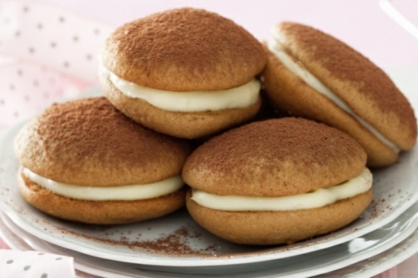 Recette whoopies - préparer les gâteaux sandwiches à la crème moelleuse whoopies saveur cappuccino