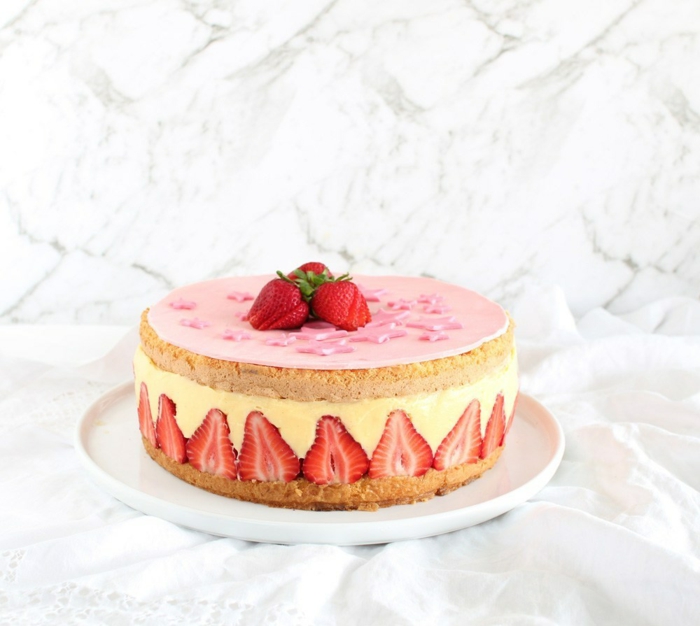 cake recette fraisier