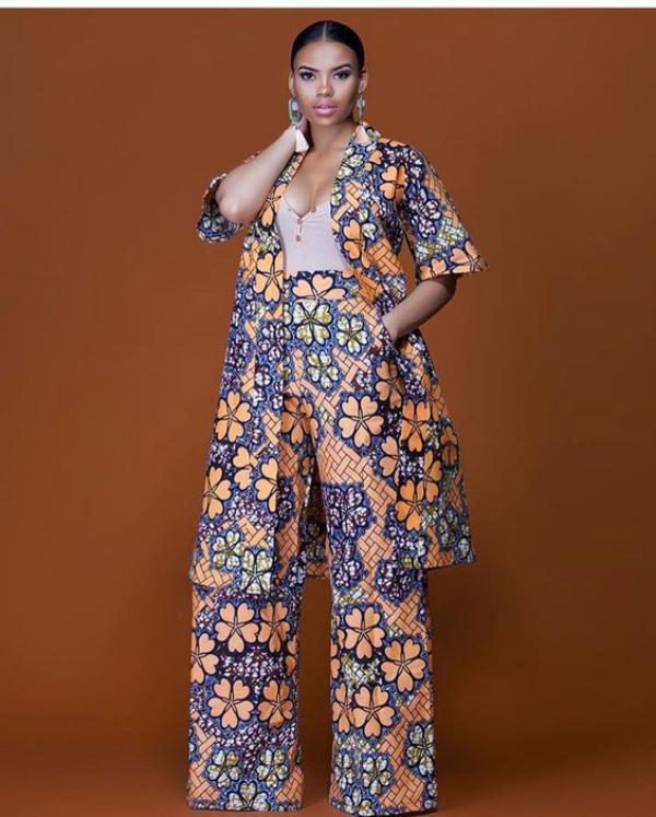 mode africaine femme 2019 ensemble à motifs floraux