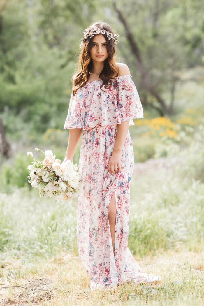 motif floral idée de robe estivale