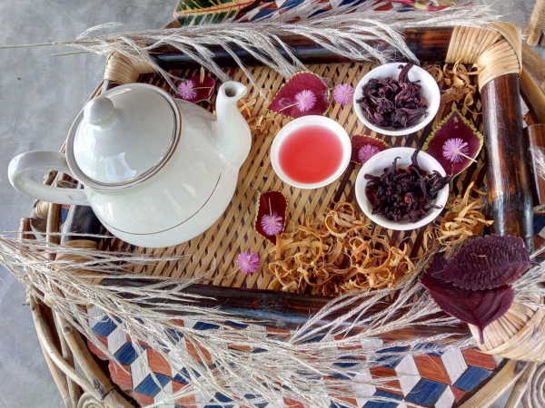 thé d’ hibiscus une jolie image