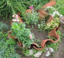 6 idées de déco jardin à fabriquer avec des tuiles en terre cuite (2)