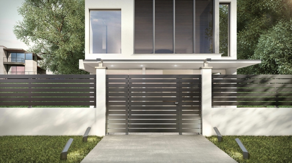 sécurité maison clôture en aluminium