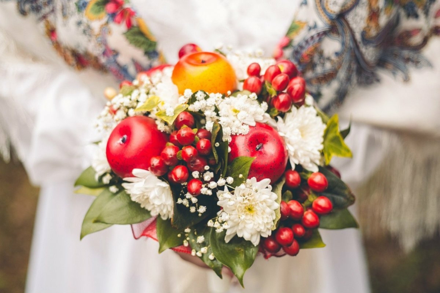 bouquet de mariée automnal