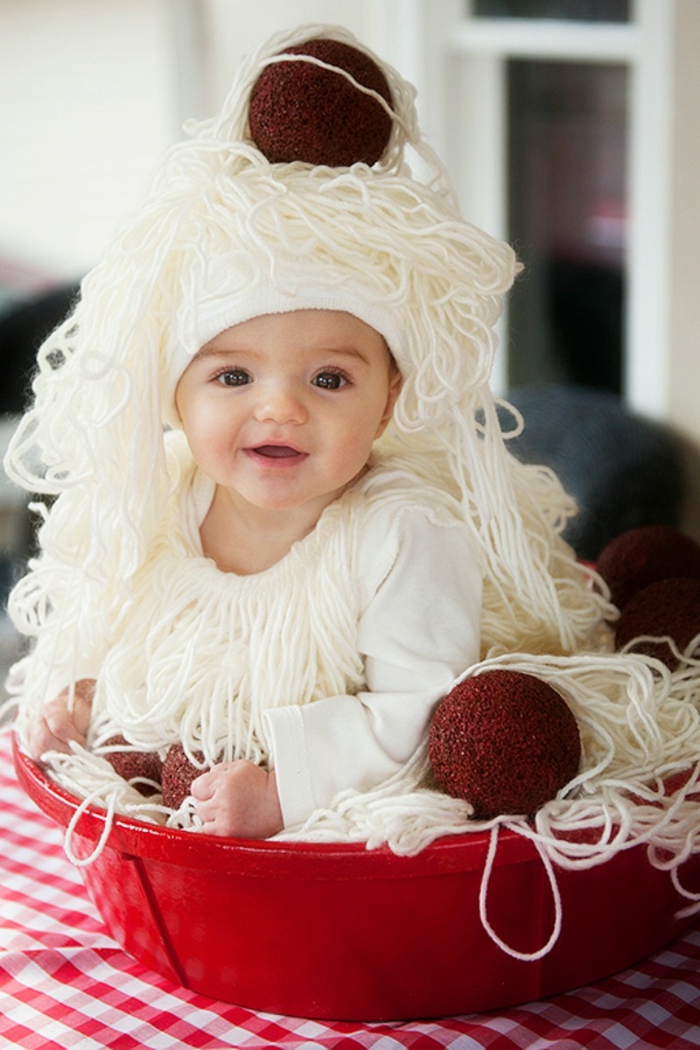 déguisement halloween bébé costume pasta