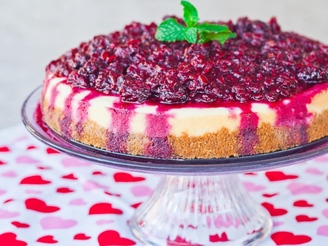 recette framboise cheesecake aux noix