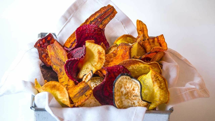 repas sain Frites de patates douces légumes d'automne mix