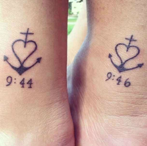 tatouage complémentaire date de naissance jumelles