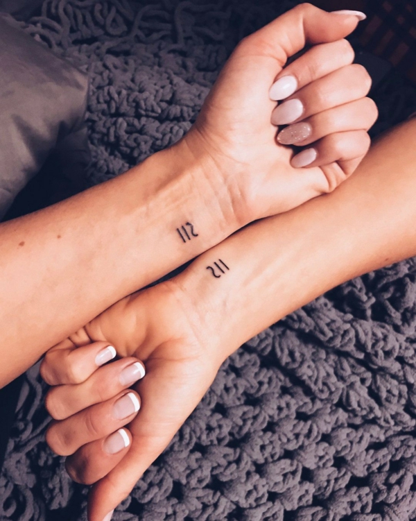 tatouage complémentaire pour filles meilleures amies