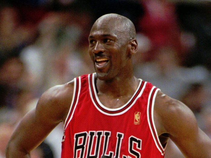 Michael Jordan avec l’équipe de Bulls