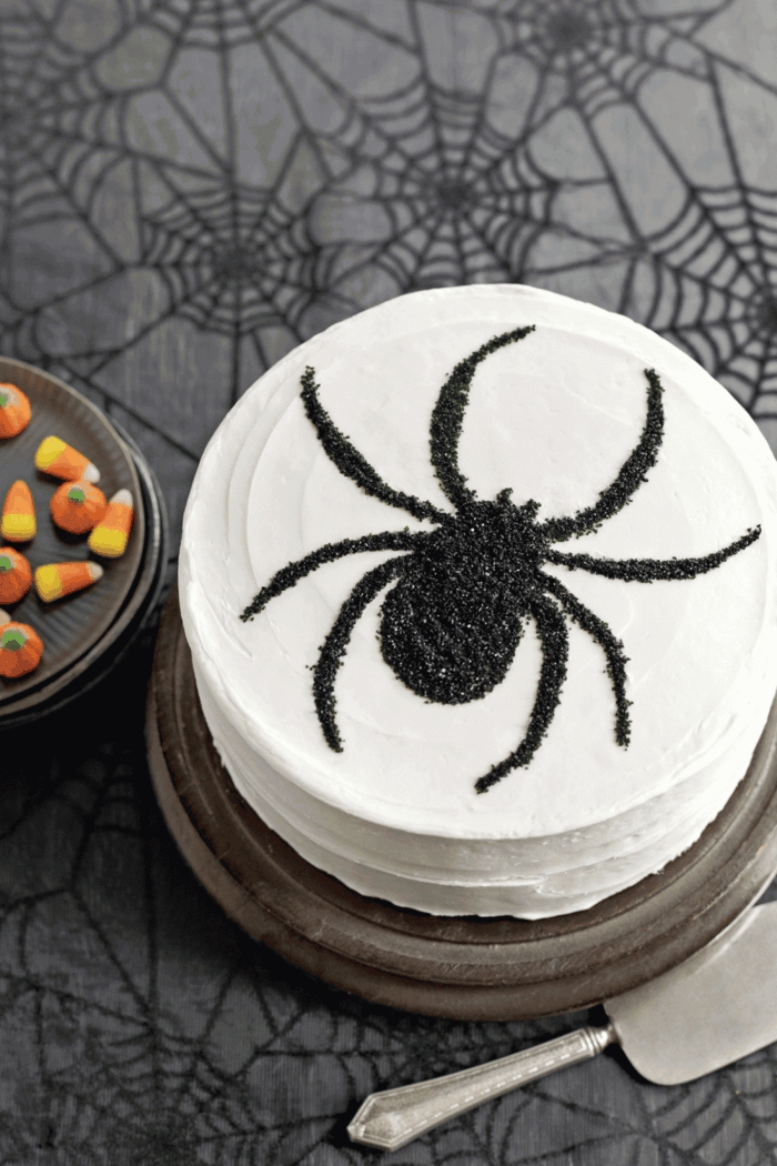araignée gâteau halloween