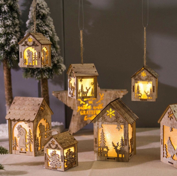 idée de décoration noël tendance lanternes de bois